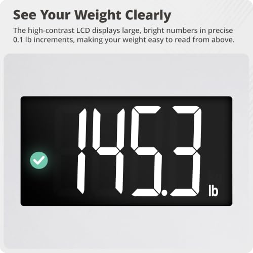 Image of Greater Goods AccuCheck Digital Bathroom Scale for Body Weight (Pearl Gray)
