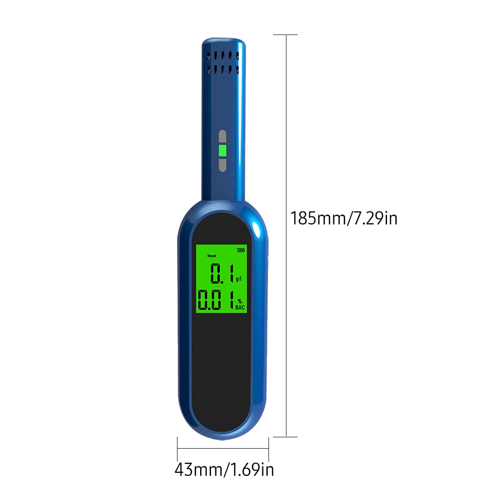 Reable Breath Tester LCD cyfrowy alkomat Tester dmuchania przenośny ręczny wskaźnik wykrywania jazdy pod wpływem alkoholu/191