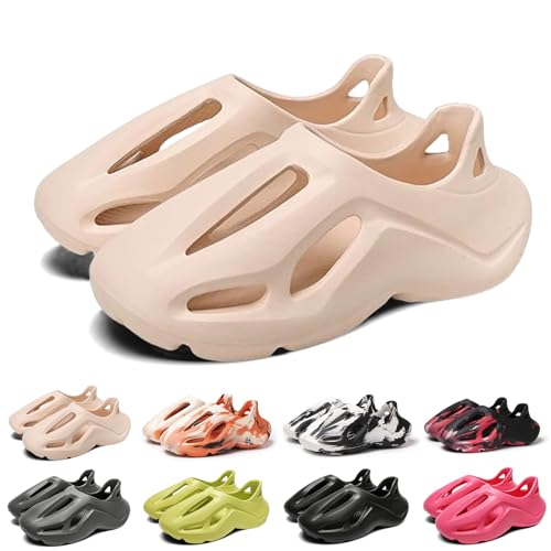 Foam Treadmill Sneakers & Cloud Slide Sandals, Unisex, Khaki