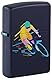 Zippo Sturmfeuerzeug - Cyclist, Navy Matte, Color Image (2 Sided) - Nachfüllbar - Wiederverwendbar - Windfestes Design - Geschenkbox - Made in USA
