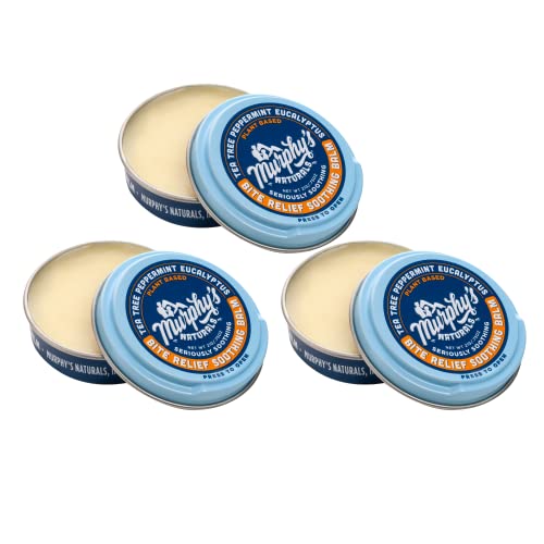 Murphyâ€™s Naturals Insect Bite Relief Soothing Balm | Plant Base, All Natural Ingredients | Travel/Pocket Sized | 0.75oz | 3 Pack