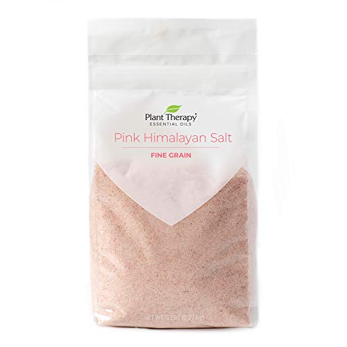 Plant Therapy Pink Himalayan Salt Fine Grain 5 lb bag Rich in Nutrients and Minerals to Improve Your Health