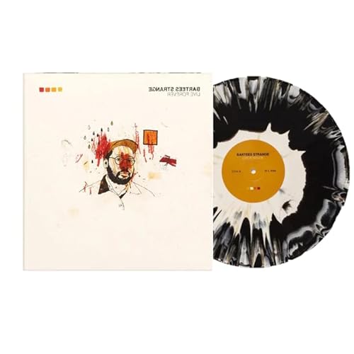 Album art for Live Forever - Exclusive Limited Edition Black & Bone Swirl w/ Gold Splatter Colored Vinyl LP by Bartees Strange