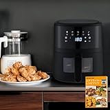 【この一台で、手軽に多彩な料理を】 SKK ノンフライヤー 4.5L 大型 電気フライヤー エアフライヤー タッチパネル 温度調整 揚げ物 惣菜 家庭用 可視窓 【日本企業】