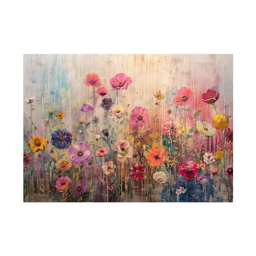 Affiche art floral couleur 40x60cm GFDJKHT peinture pour salon sans cadre