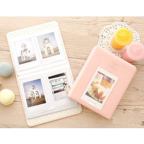 Image of ZENKO 64 Pockets Photo Album for Fujifilm Instant Mini 13 /12 /11 /9 /8 /SE /41 /99 /Evo /Liplay Instant Camera /Mini Link Printer, Polaroid Snap Touch Mint Zip Instant Camera Printer- Blush Pink