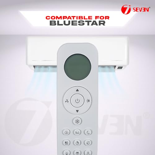 Image of 7SEVEN Compatible with Bluestar AC Remote Control Model 301 Fit for IC518VNU IC518YNUR 1 1.5 2 Ton Split & Window Air Conditioner - Match Key by Key Exactly with existing Bluestar AC Remote Function