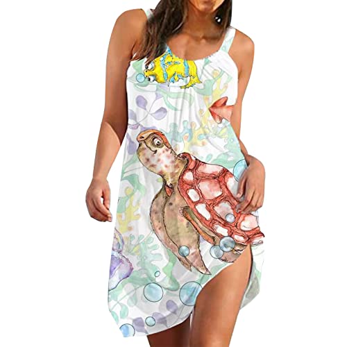 Robe maxi d'été bohème pour femme sans manches en coton fluide chic