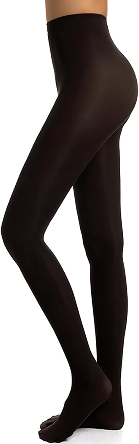 DTWAWA Womens 40 Den Opaque Control Top Tights, High Waist Pantyhose