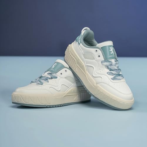 Image of Red Tape Casual Sneaker Shoes for Women | Sophisticated Rounded Front, Aerated Mesh Design & Pampering Cushioned Comfort White /Green
