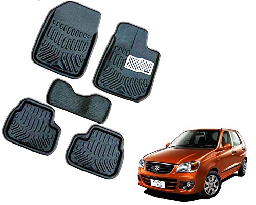 Image of WolkomHome Car Mats Luxury Floor 3D Mat Carpets Black for Maruti Suzuki Alto K10