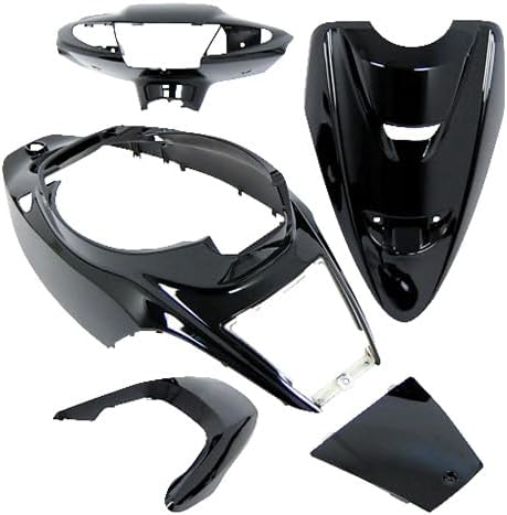 JOG ZR 3YK 3090 Motorcycle Parts Center JogZR Genuine Type Exterior Set, 3-Piece Set, Black, Painted Cowl, Yamaha