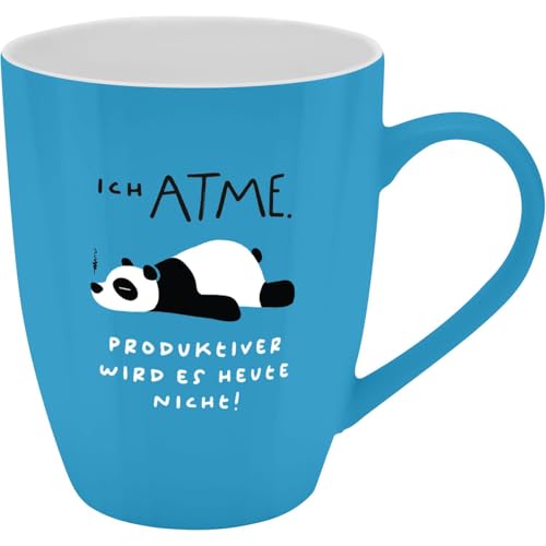 GRUSS & CO Becher mit Motiv 'Ich atme' | Tasse mit Spruch, New Bone...