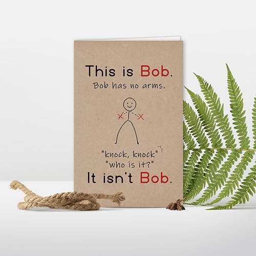 Image of Funny Birthday Card for Men or Women, Hilarious Birthday Gift for Friends Family Coworkers, Cheeky Black Humor Bday Greeting for Him Her, Humorous Office Joke Card