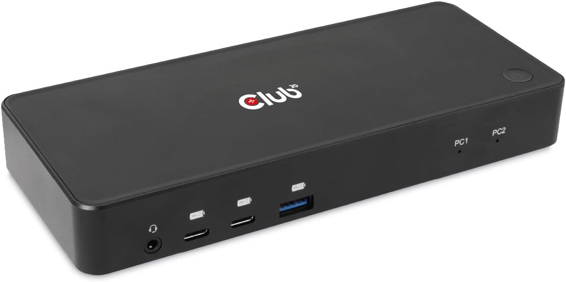 Club3D Displayport/Hdmi Kvm Switch/Dock 4K60Hz for USB, W128827742 (Switch/Dock 4K60Hz for USB Type-C Inputs)