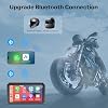 WonVon 6.25 Inch Wireless Motorcycle Carplay GPS Navigation System with Apple Carplay and Android Auto Portable Screen with Dual Bluetooth, Navigation, Siri, Google Assistant with Magnetic Mount