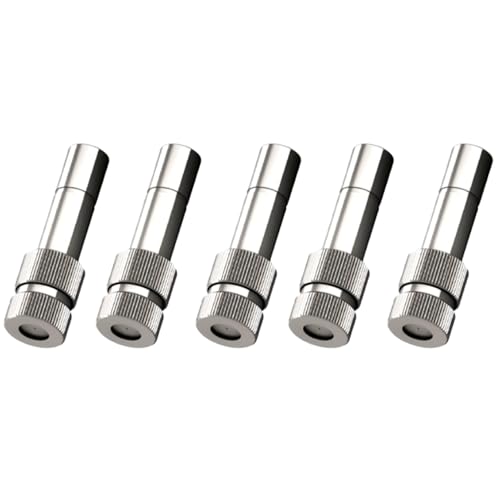 Image of skyblue Misting Nozzle 0.3mm Orifice with Tee Connector, 10Mtr Pipe, Pipe Cutter, 6mm (1 /4 inch) | Fogger Sprayer for Dairy Farming, Animal Husbandry | High Pressure Mist & Water Systems (Pack of 5)