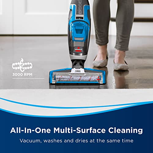 BISSELL CrossWave, 3-in-1 Multi-Surface Vacuum Cleaner, Floor cleaner machine All in One Step Vacuums, Washes & Dries, Wet and Dry Vacuum Cleaner For Hard Floors & Area Rugs, 560W, Corded, 1713