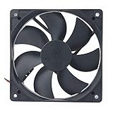 AISIBO DC Cooling Fan Brushless Fan Computer Fan Case 5 inch Ball Bearing Exhaust Fan 12025 120mmx120mm x25mm (DC12V 0.33A)