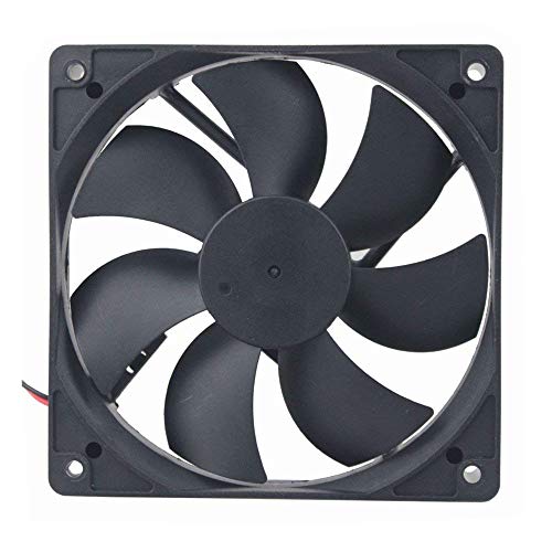 AISIBO DC Cooling Fan Brushless Fan Computer Fan Case 5 inch Ball Bearing Exhaust Fan 12025 120mmx120mm x25mm (DC12V 0.33A)
