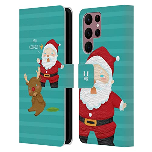 Étui portefeuille en cuir Samsung Galaxy S22 Ultra 5G Head Case Designs