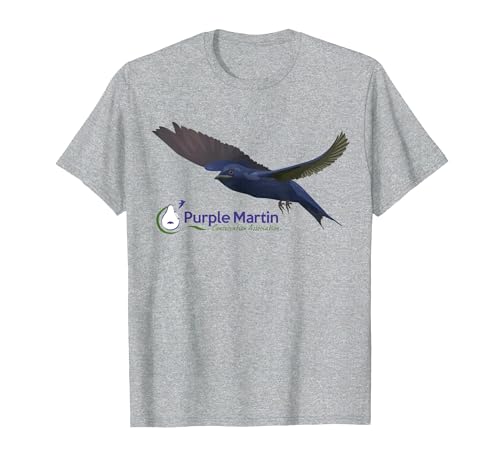 Purple Martin and PMCA Logo 2-Sided! T-Shirt, Men, Heather Grey, 5X-Large