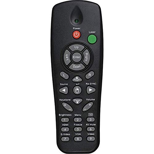 AuKing Télécommande de Rechange pour Optoma Projecteur BR-3057L TS551 TX551 TX631-3D TW631-3D TW615-3D ES550 ES551 EW631 EX550 EX551 EX631 FW5200 FX5200 EX540i EX542i DS327 DS329 DS551 DX327 DX329 Cover
