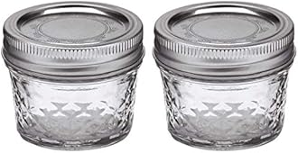 Ball Mason 4oz Quilted Jelly Jars with Lids and Bands, Set of 2