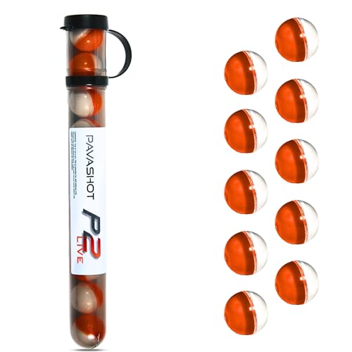 PavaShot Pepper Balls Police Grade Non-Lethal Self Defense Projectiles | Compatible with .68 Cal Launchers | 2% PAVA Pepper Spray Formula | Home & Personal Defense | 10 Count
