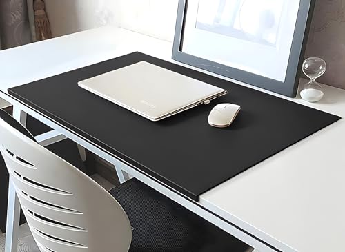 Mauspad, Schreibtischunterlage mit Kantenschutz, PU-Leder für Büro und Zuhause, Schreibtischunterlage mit Fixierungslippe, glattes Gaming-Mauspad, rutschfeste Schreibunterlage