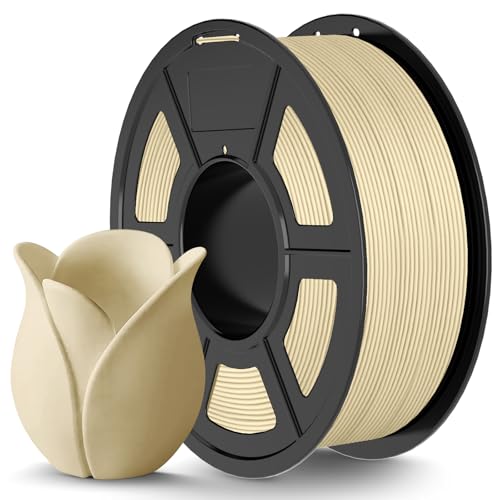 Image of TECBEARS Oak Matte PLA 3D Printer Filament 1KG | Smooth Extrusion, Tangle Free, Vacuum Sealed, 1.75MM Filament ±0.02mm Accuracy, Compatible with Most FDM Printers