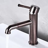 Matériel de qualité: Ce robinet lavabo rétro est en laiton de haute qualité et est durable pour empêcher la corrosion et la rouille.