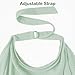 Nursing Cover, Muslin Nursing Cover up for Breastfeeding, Soft & Breathable 100% Cotton with Adjustable Neck Strap, Multi-Use Nursing Apron & Baby Essentials, 2 Pack (Grass Green and Blue)