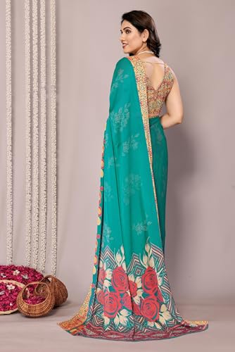 Image of MIRCHI FASHION Saree for Woman Chiffon Tie Dye Printed | Lightweight Daily Wear Women's Sari with Unstitched Blouse Piece (Available in 10 Colors)