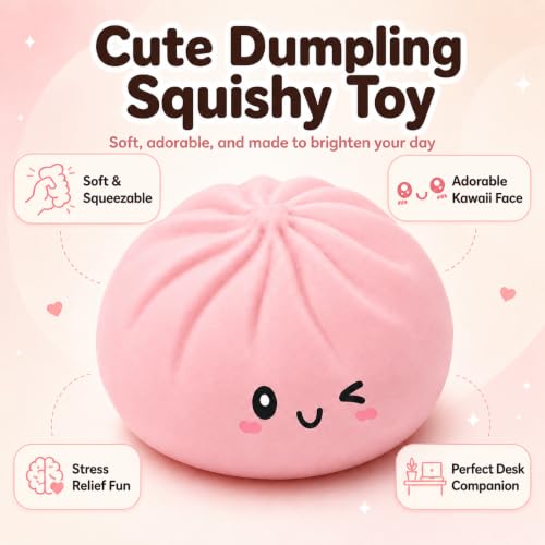 Dumpling Squishies, Dumpling Mystery Box, Colorful Dumplings Stress Balls Fidget Sensory Toy, for Adults,Suitable for Office Workers to Release Stress and Negative Emotions — view 2