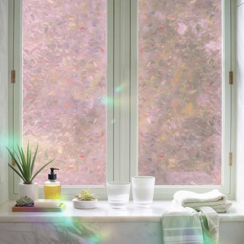 Vinilo Decorativo de Privacidad para Ventana Rosa 45x200 cm miniatura 2