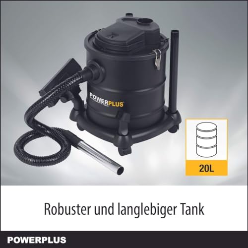 Varo Powerplus POWX308-1 - Aspirador eléctrico para Cenizas (200 W, para Chimenea, Horno, depósito de 20 L, máx. 60°) - imagen 4