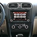 Autoradio mit Bildschirm für Golf 5/6, VW Polo, T5, Passat, Touran, Seat | Unterstützt FM/AM/DSP | Integriertes Apple CarPlay & Android Auto | Mit Lenkradsteuerung | 2DIN Touch Display 7 “