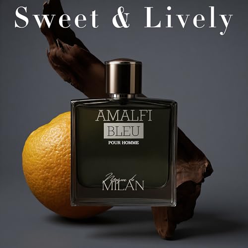 Image of AFLUXE AMALFI BLEU, Men's Cologne Gift, Long Lasting EDP, Aura of Elitism & Modern Style, Perfume for Business, Commute and Casual Use, 3.4 Fl Oz