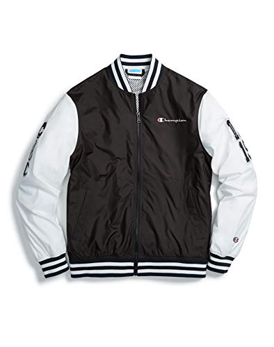 Champion Life Multi-C Logo Patches Satin Baseball Jacket