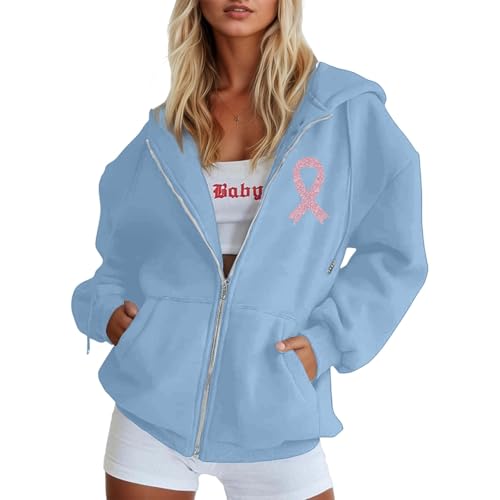 Sweat à capuche zippé femme style ample streetwear et coupe droite automnale