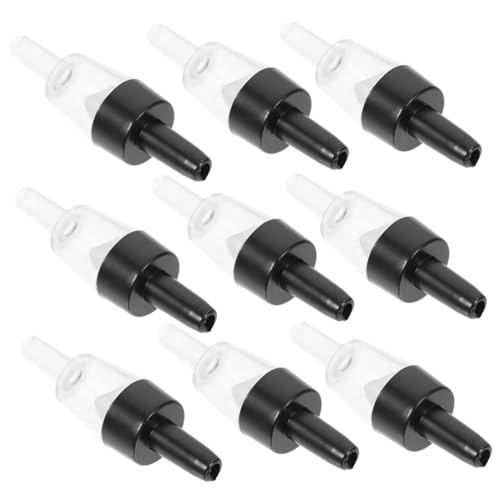 BESPORTBLE 25個 ストップバルブ チェックバルブ 水族館の逆止弁 水槽の流量制御弁 耐久性のある水槽の逆止弁 水族館用品 レギュレーター水族館 プラスチック逆止弁 Abs Black