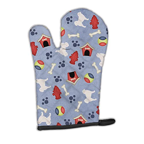 Caroline's Treasures BB3927OVMT Polish Tatra Sheepdog Dog House Collection Oven Mitt Heat Resistant Thick Oven Mitt for Hot Pans and Oven, Kitchen Mitt Protect Hands, Cooking Baking Glove