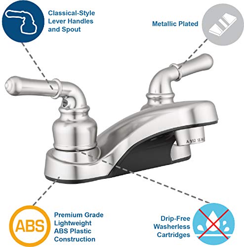 Pacific Bay Lynden Bathroom Faucet - Metallic Plating Over Abs Plastic (Brushed Satin Nickel) #TOP1