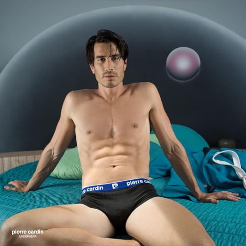pierre cardin underwear Caleçon Boxer Homme Coton, Lot de 4, Noir B3 (M) – vue 3