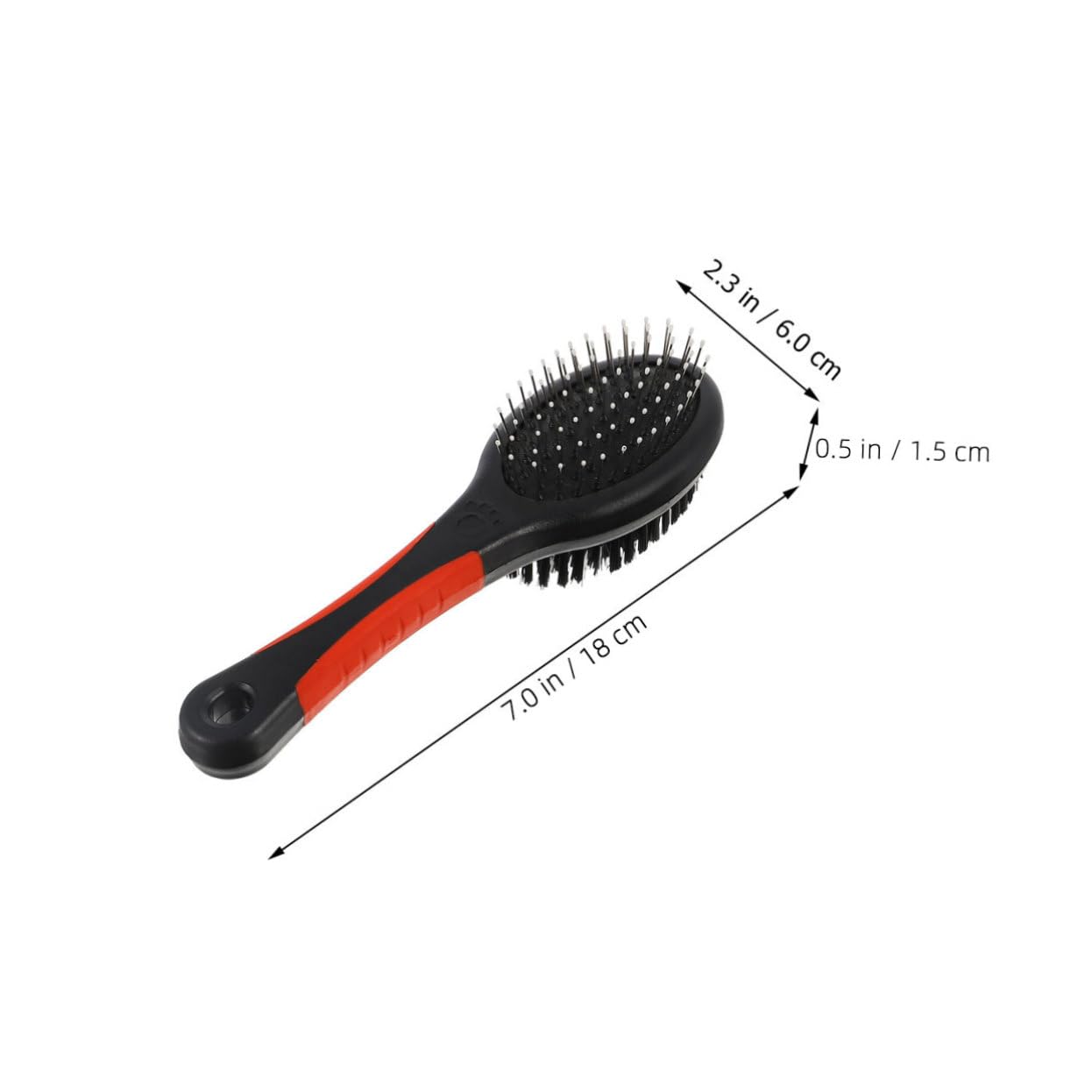 SEWOART Pet Comb Cat Dog Double-sided Brush Stainless Steel Needle Comb for Grooming Random Color