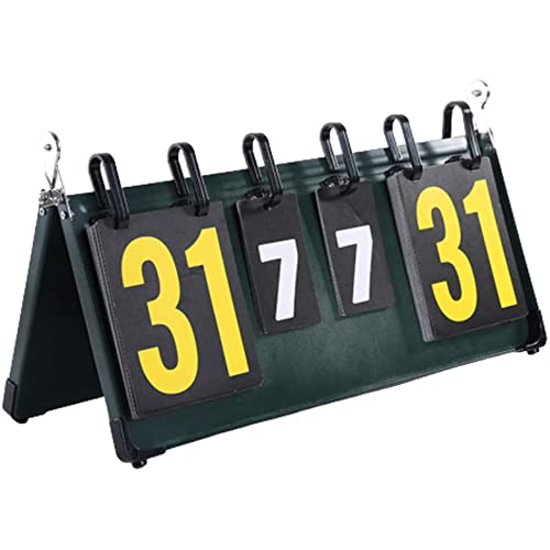 LFANH Marcadores Digitales, Marcador portátil PVC, Resistente al Agua, con Estuche para Baloncesto, Voleibol, Tenis, béisbol, voltea una puntuación del 1 al 99 Cover