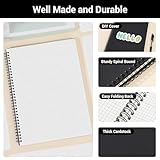 Yarotm Squared Paper Notebook A4-2PCS Pack A4 Notebooks Black Cover with 100GSM Thick Graph Paper - 120 Pages A4 21x29.2cm Spiral Bound Notebook - 5x5mm Grid Notebook A4 - Image 5