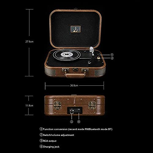Gramophone, Tourne-Disque Vinyle 3 Vitesses Portable Valise Platine Vinyle Bluetooth Vintage phonographe avec 2 Haut… - Les Beatles, Paul McCartney, John Lennon, RIngo Starr, George Harrison Gramophone, Tourne-Disque Vinyle 3 Vitesses Portable Valise Platine Vinyle Bluetooth Vintage phonographe avec 2 Haut… – Image 6