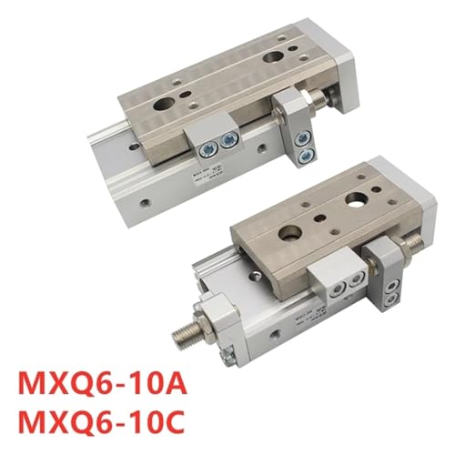 Vérin de guidage pneumatique MXQ6-10AS avec ajustement de course rigoureux - 3